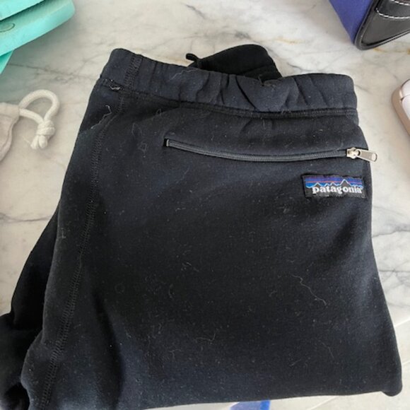 Vintage PATAGONIA Activist Black FLEECE Tights - Picture 1 of 4
